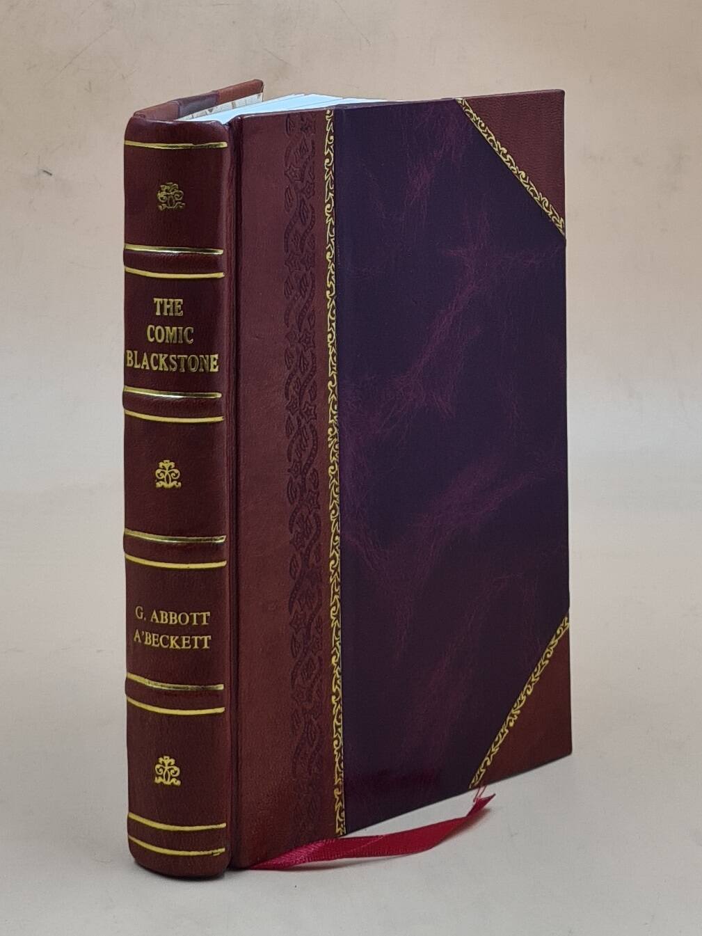 1887 Leather Bound Comic Blackstone by Gilbert Abbott A'Beckett