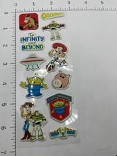 PUFFY STICKER SHEET: Disney Pixar Toy Story Buzz Woody Slinky Ham Potato Head