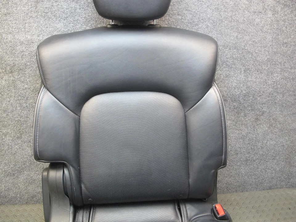 Infiniti QX80 2015-2017 segunda fila asientos traseros cuero juego de 2 negros Foto 4 de 4