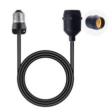 Light Socket Extender Cord E27 to E27 Socket String Lights Extension Lamp Holder