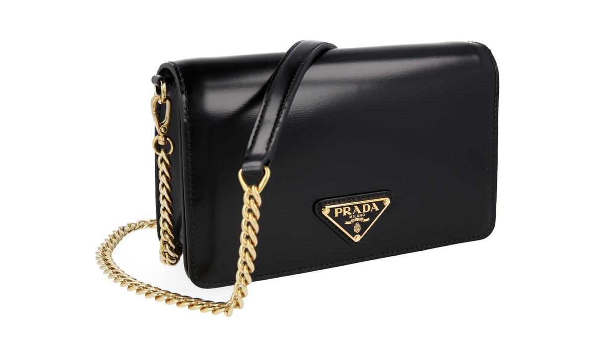 PRADA Leather Shoulderbag/Handbag - Model 1BD350 - Black