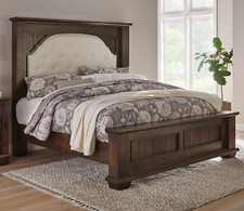 Farmhouse Bed Solid Wood Amish Handcrafted Furniture Burlington
