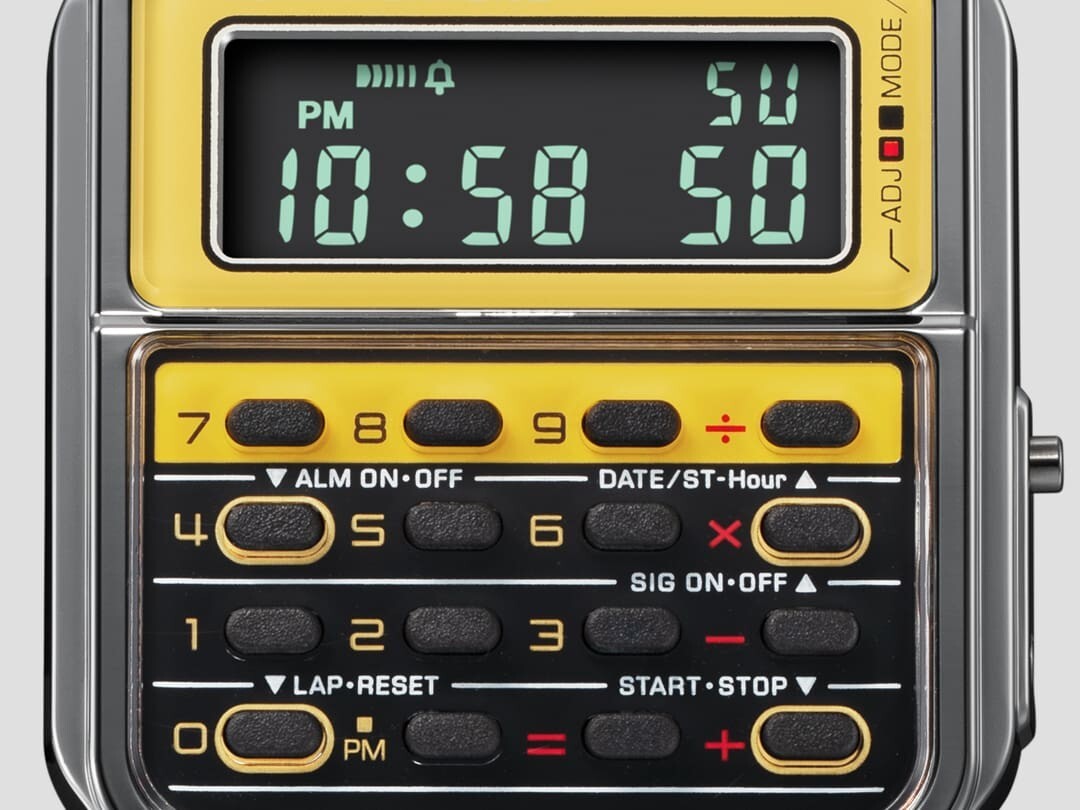 CASIO CLASSIC Men's Watch CA-500WEGG-9BJF Retro Pop Yellow