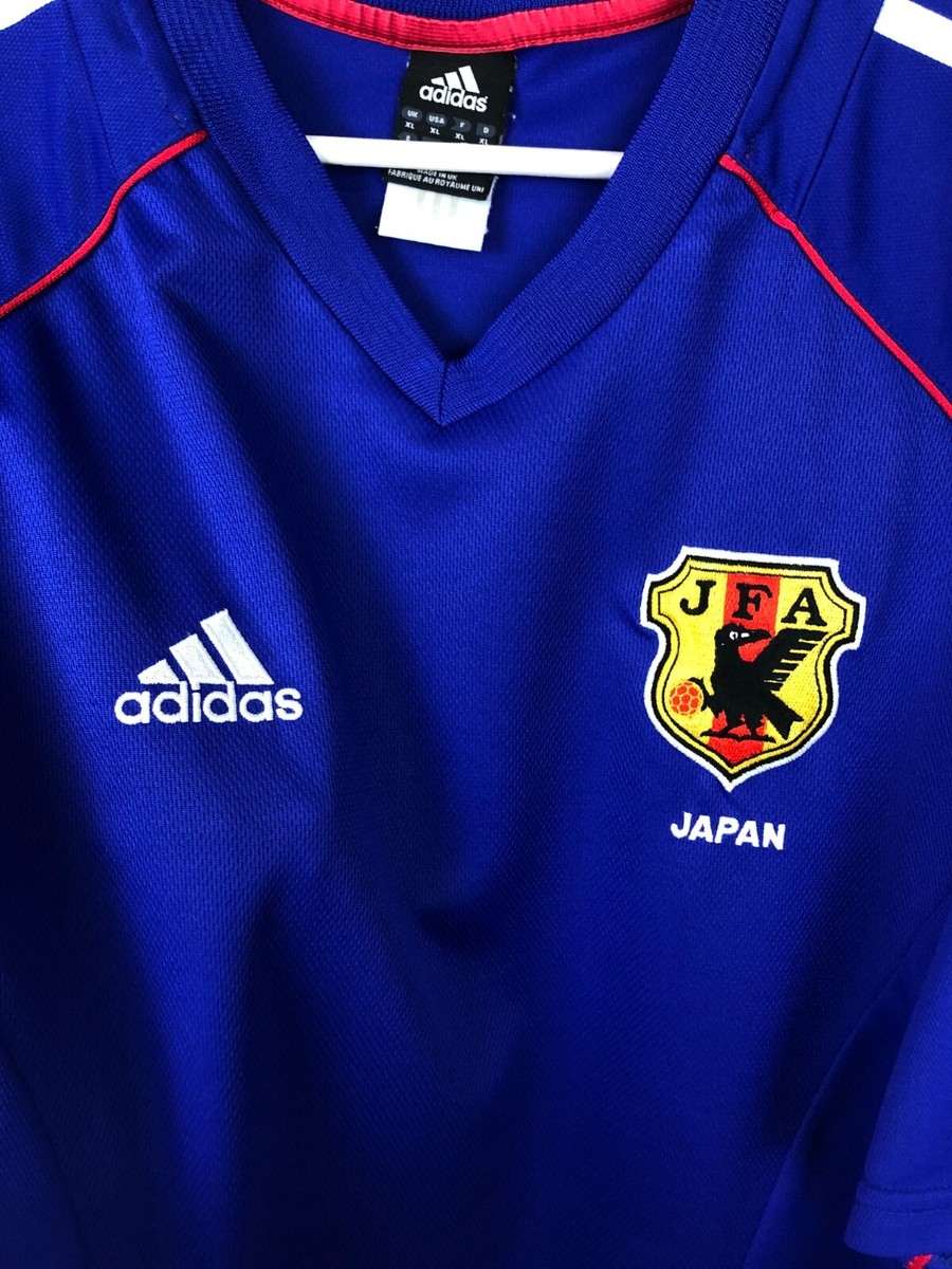 Japan Home football shirt 2002 Soccer Adidas Blue Jersey National