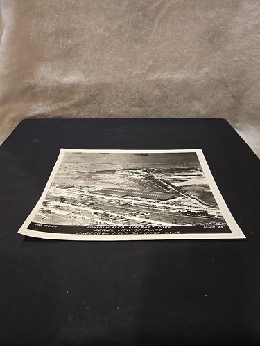 Foto d'epoca consolidata corpo aereo 1935 Ariel vista pianta Lindgergh Field - Foto 2 di 11