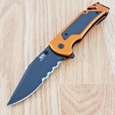 SOG Escape ATK 2.0 Assisted Folding Knife 3.5" AUS-8 Steel Blade Aluminum Handle