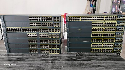 Cisco  Catalyst (WS-C2960S-24TS-L) 24-Ports Rack-Mountable Switch Managed