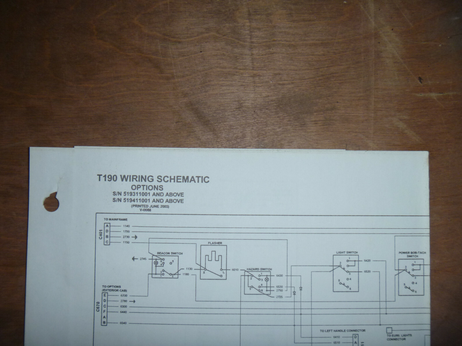 Bobcat T190 Skid Steer Electrical Wiring Diagram Schematic Manual