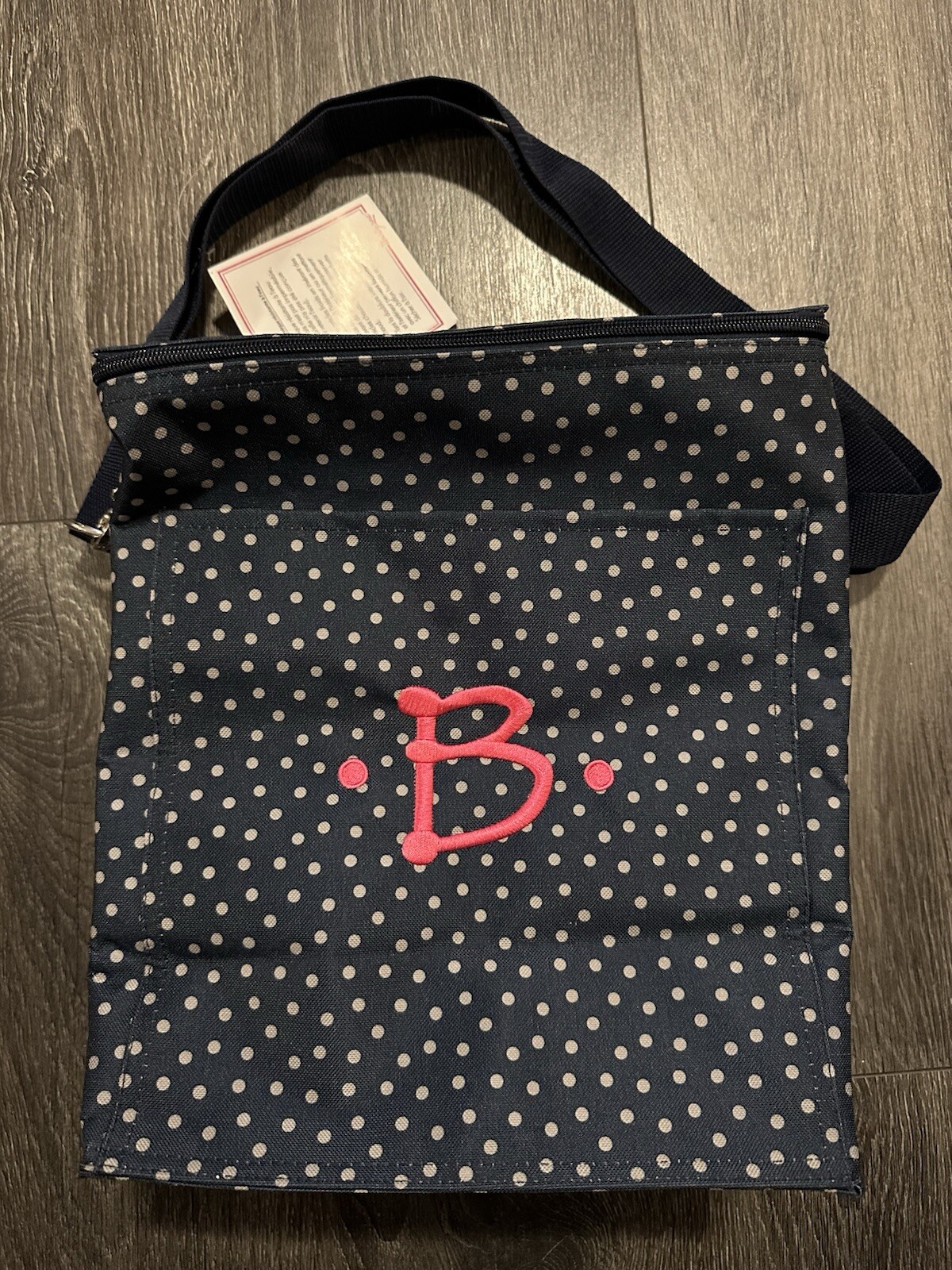 Thirty One Picnic Thermal Tote Bag Insulated Etched Shells Letter “B”