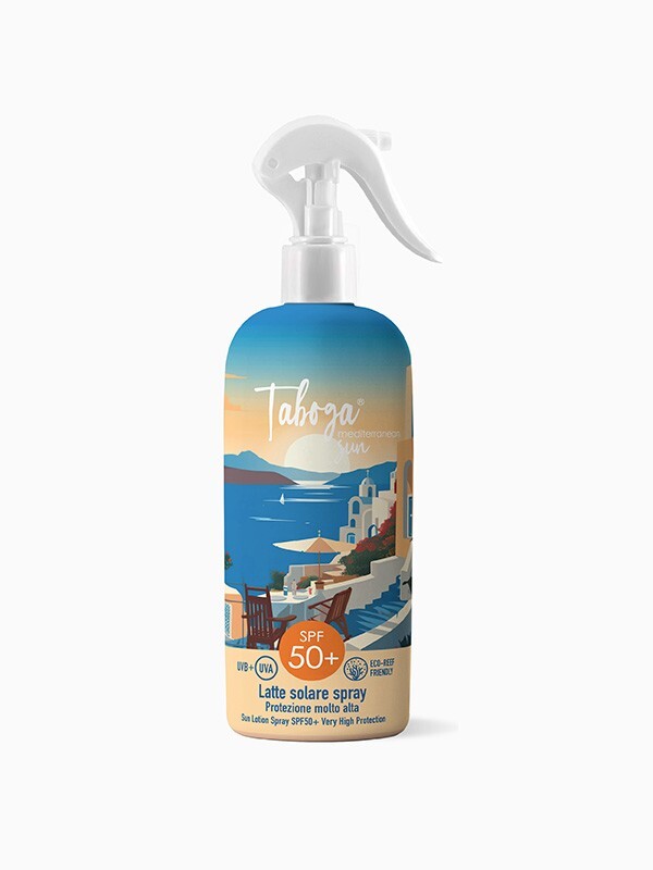 Taboca Mediterranean Sun Latte solare spray SPF 50+ Viso e Corpo summer estate