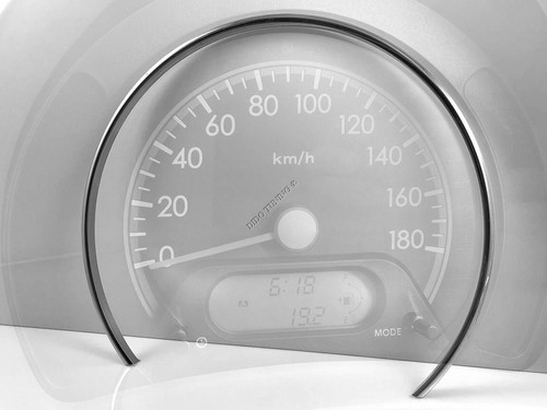 For Nissan Pixo 08-13 Chrome Cluster Gauge Dashboard Rings Speedo Trim x1 - Imagen 4 de 6