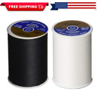Black White All-purpose Sew Thread Coats Clark Dual Duty 400 Yard per Spool