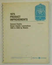 GE Locomotive  1975  Sales Brochure - Product Improvements