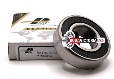 PEER 6205 2RLD V3 BALL BEARING, RUBBER SEALED 25x52x15mm 6205-2RS PEER