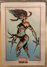 Marvel Bronze Age Sketch Card By Melike Acar