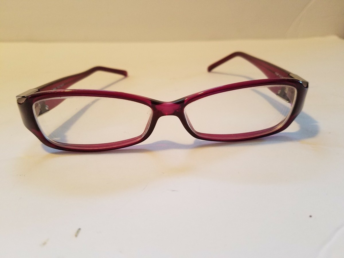 Fendi Translucent Purple Rectangular Eyeglasses with Yellow Cloth Fendi Glasses F-945 209 main image 3