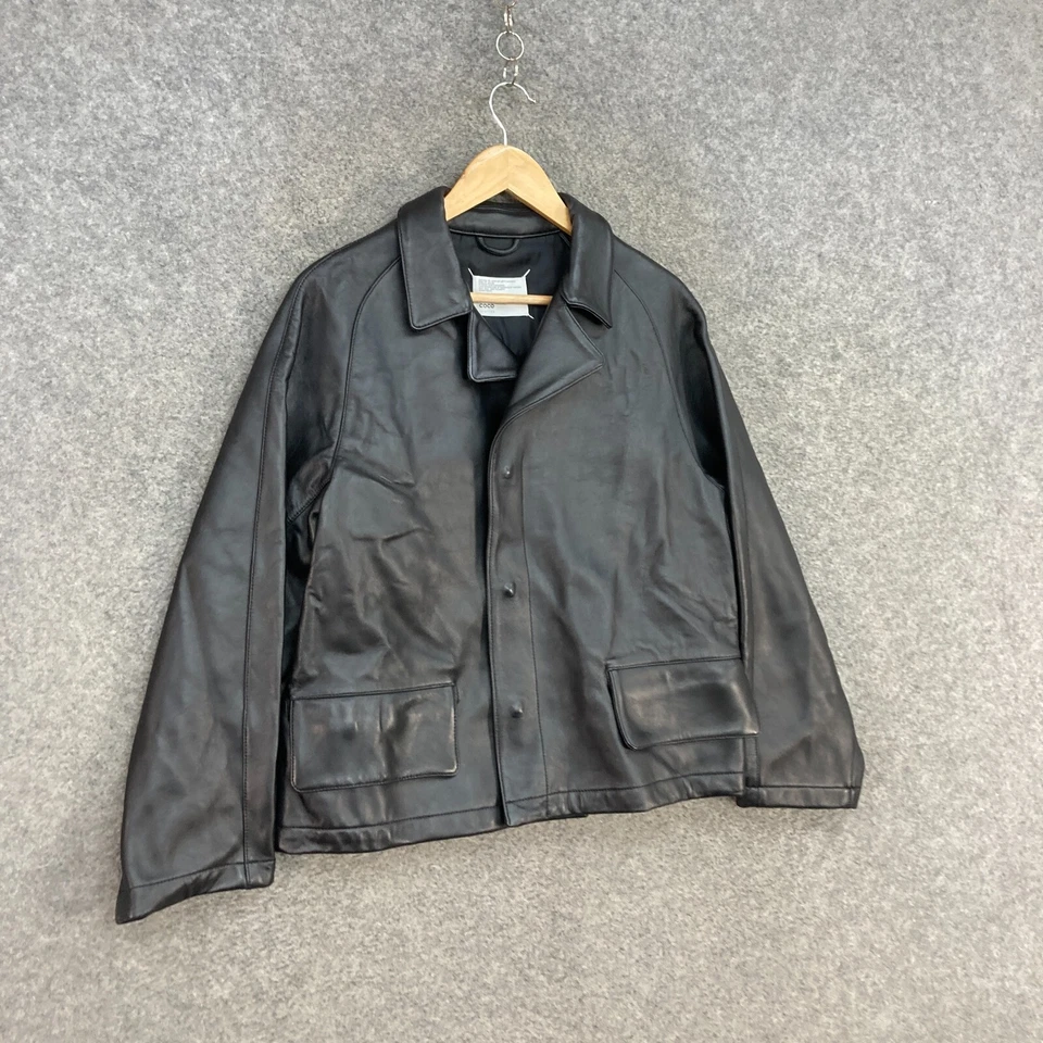 Coco ограниченного кожаная куртка женщин маленький расслабленный SNap кнопка воротник A8803 - Изображение 2 из 4