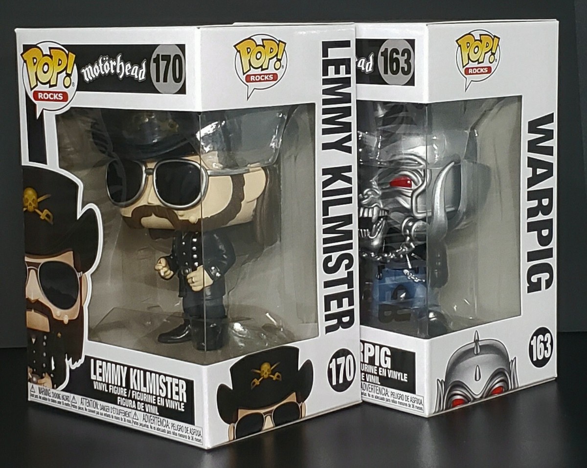 Funko Pop Lot! Rocks Motorhead Lemmy Kilmister and Warpig *MINT