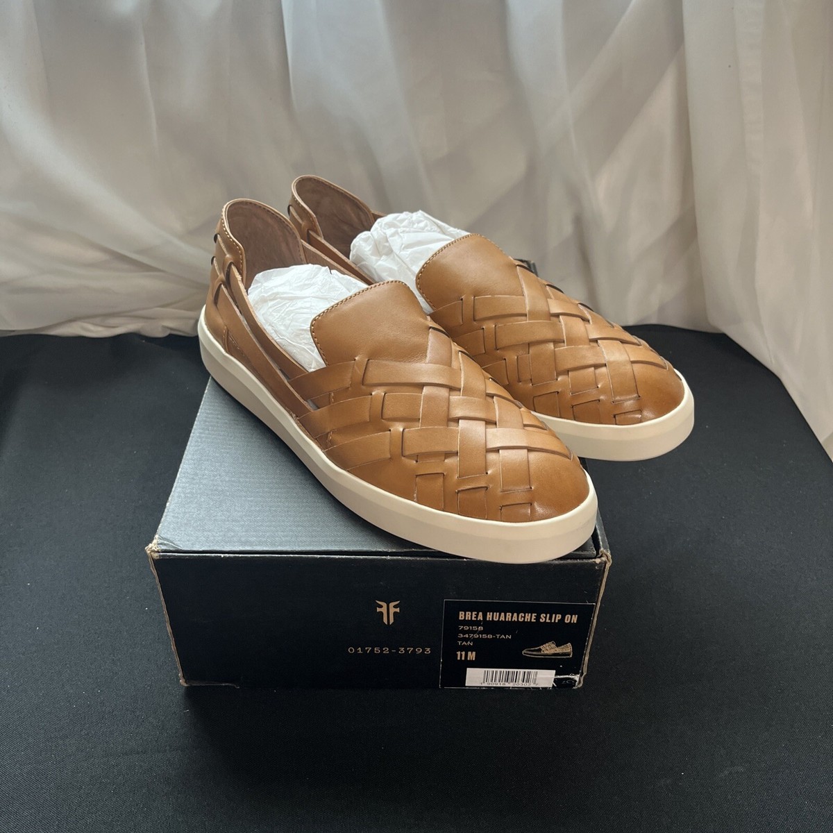 Frye Huarache Slip On Tan Slip On Woman's Flats Size 11M NEW