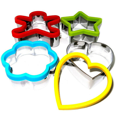 Kids Sandwich Cutter Shapes Egg Cookie Biscuit Pastry Baking Stainless  Steel x1