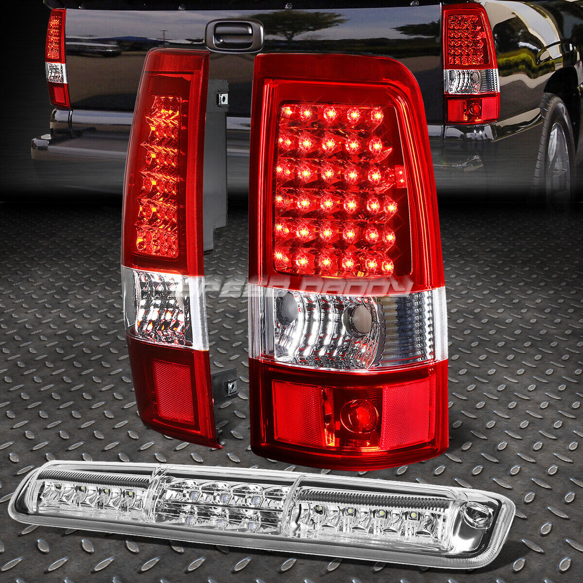 CHROME RED LED TAIL+CLEAR All items free shipping Time sale 3RD LIGHT BRAKECARGO SILVER FOR 03-07