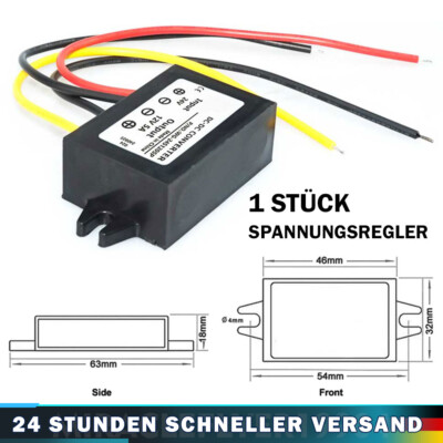 1 Stk. DC 18V-36V zu 12V 5A Spannungswandler Converter Spannungsregler Konverter