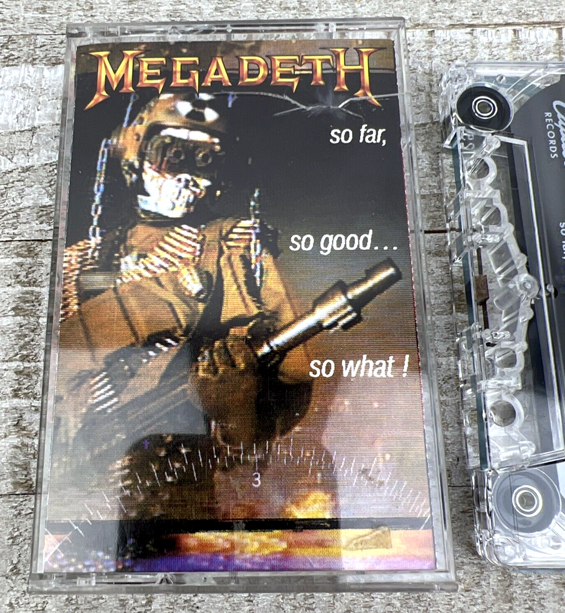 Megadeth So Far So Good So What Cassette Tape 1988 Capital