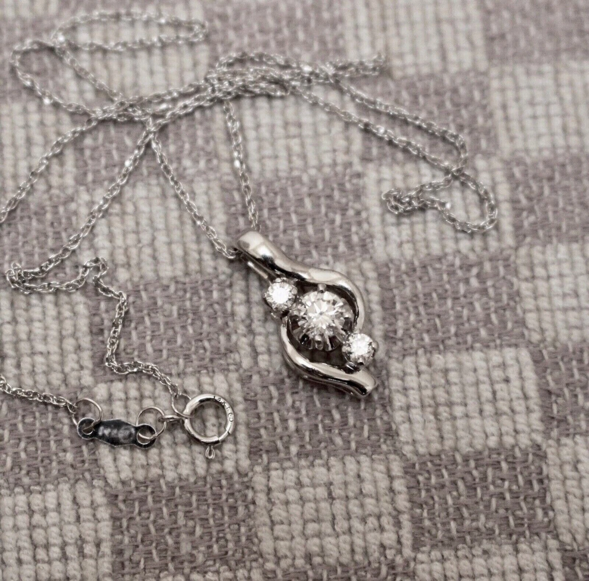 Half carat diamond online necklace