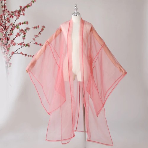Cappotto tradizionale Hanfu donna uomo mantello costume cinese camicetta manica grande - Foto 32 di 38
