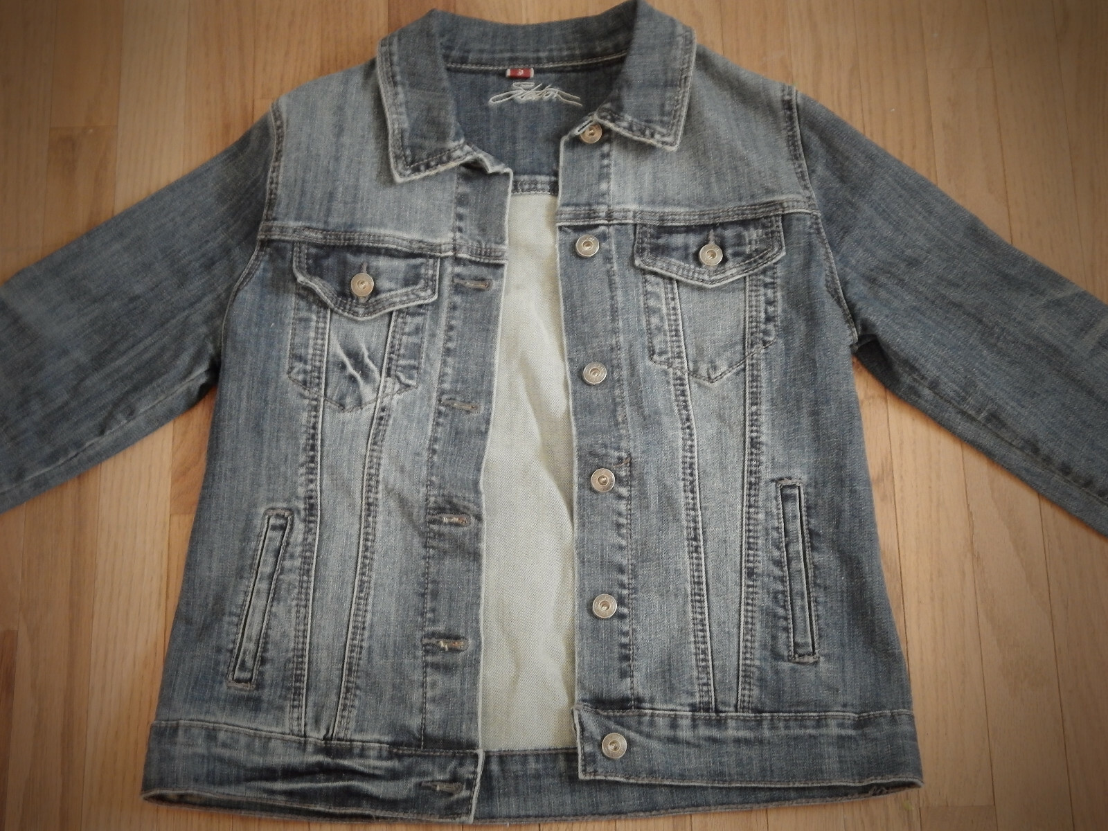 Women's Stetson Denim Jean Trucker Jacket Western Siz… Gem