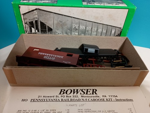 BOWSER HO N-5 FURGÓN DE COLA ESTILO ANTIGUO DIVISIÓN PITTSBUGH PENNSYLAVANIA 477110 COMPLETO | Zustand: New