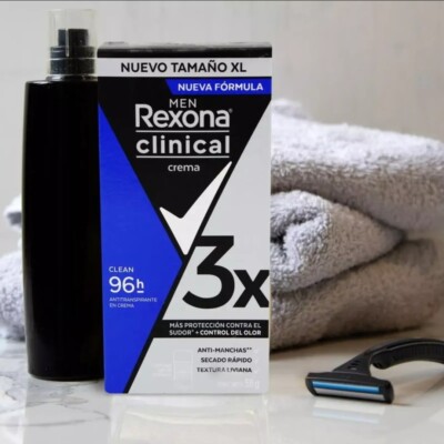 MEN REXONA CLINICAL CREMA CLEAN DEODORANT 58g 2 PACK