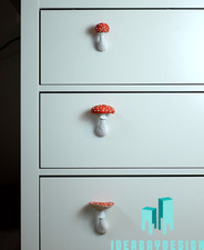 Fliegenpilz Schubladengriff - verspielte Möbelgriffe im Märchenwald-Stil