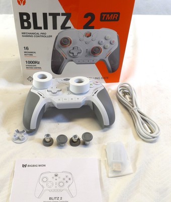 Bigbig Won Blitz 2 TMR Wireless Mechanical Gaming PRO Controller In White