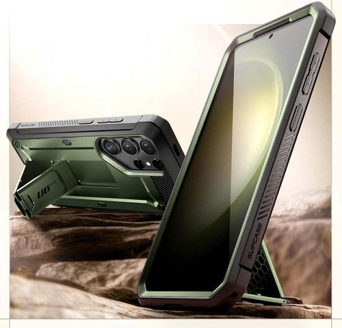 Handyhülle für Galaxy S24 Ultra Supcase Case Cover Futeral Hülle Tasche Grün - Zdjęcie 5 z 11