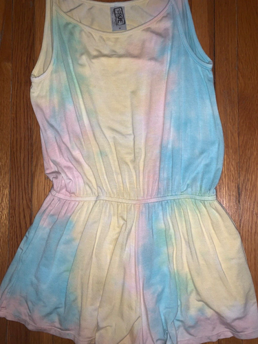Erge Designs in Cali girls tie dye tank romper with pockets size M 12 i506 - Picture 2 of 7