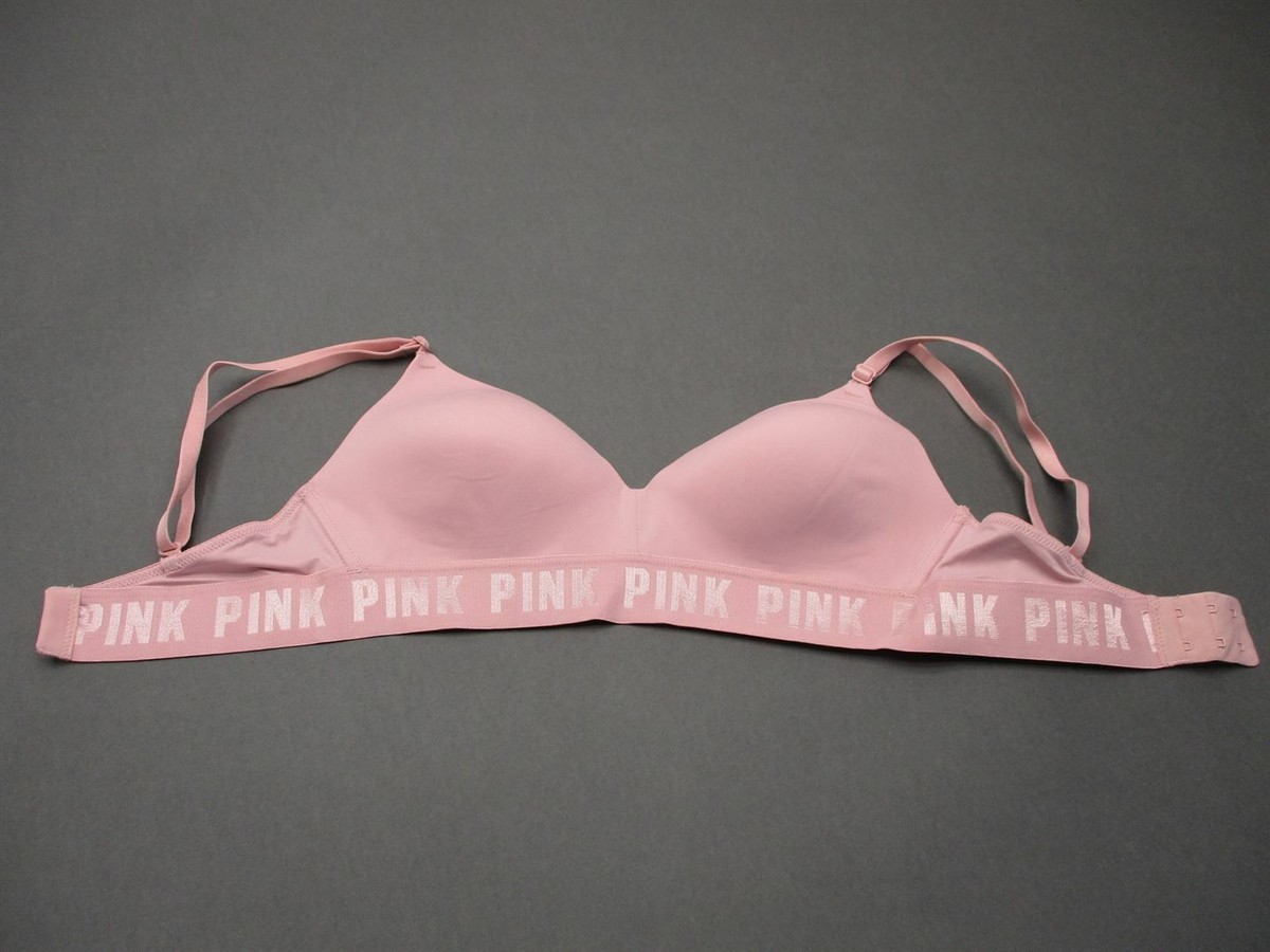 32C Victorias Secret Womens Pink Wireless Padded Convertible T