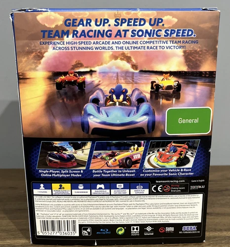 Team Sonic Racing Collectors Edition Sony PS4 Game & Totaku Figure (sealed) SEGA - Picture 3 of 14