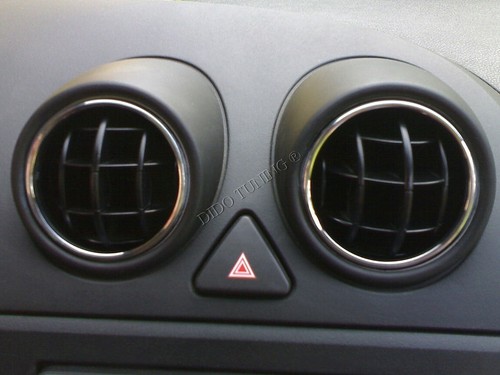 Ford Fusion 2002-2005 4 x Anneaux De Ventilation Chromes Aluminium Poli - Imagen 8 de 9