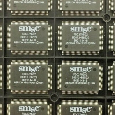 (2 PIECE LOT) FDC37M602, SMSC Micro Peripheral IC, CMOS, PQFP100