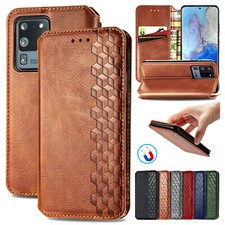 For Samsung S25 Ultra/S24FE/S23/S22/A35 A55 A54 Leather Flip Wallet Stand Case