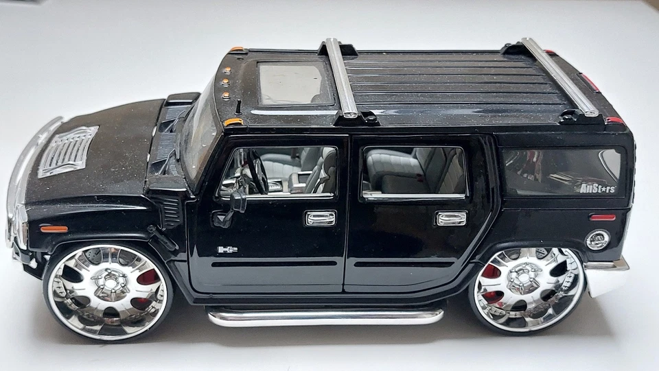 1:18 Maisto Hummer H2 All Stars nero RARO raro da vetrina mai usato o scatola originale - Immagine 2 di 4