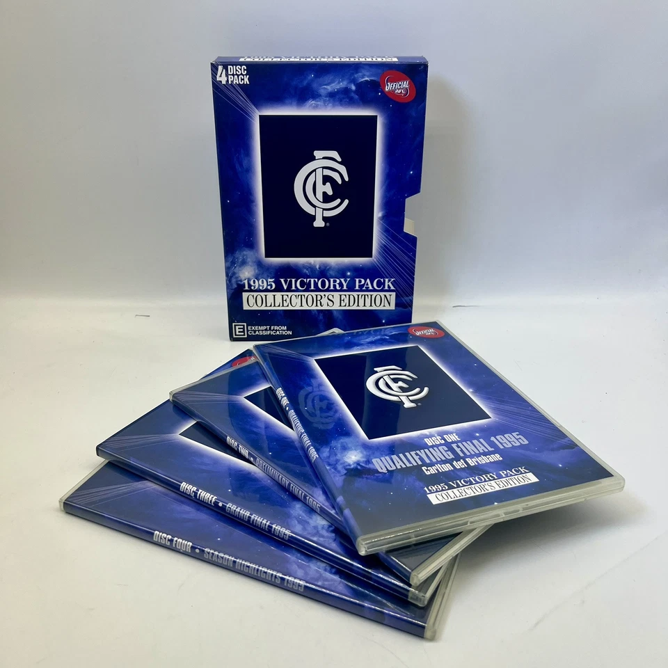 Afl Carlton Blues 1995 Victory Pack Collectors Edition 4 Disc Set R4 VFL DVD - Image 2 of 4