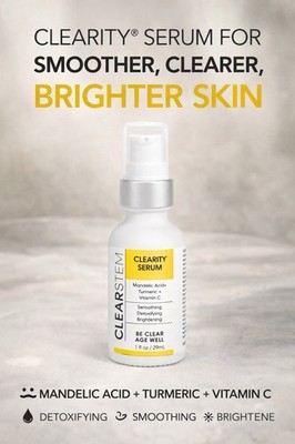Clearstem Clarity Serum Mandelic Acid Turmeric Acne Exfoliating 1oz