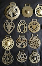 12 x Antique & Vintage Horse Brasses
