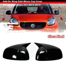 2stk Außenspiegel Spiegelkappen Gehäuse Für Smart Fortwo 453 2015-2019 Schwarz 2stk Außenspiegel Spiegelkappen Gehäuse Für Smart Fortwo 453 2015-2019 Schwarz