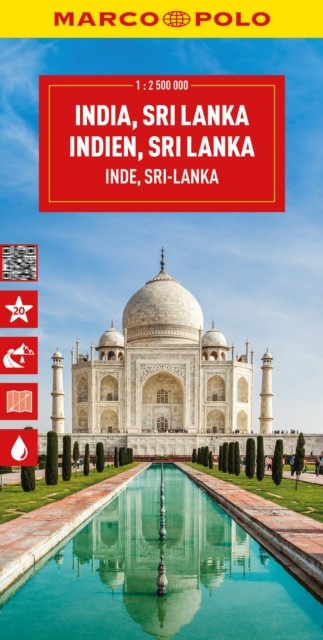 India, Sri Lanka, Nepal, Bangladesh Marco Polo Map by Marco Polo