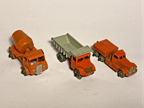 Matchbox Lesney Moko : Job Lot x 3 Commercial Vehicles - Original Vintage (ref9)