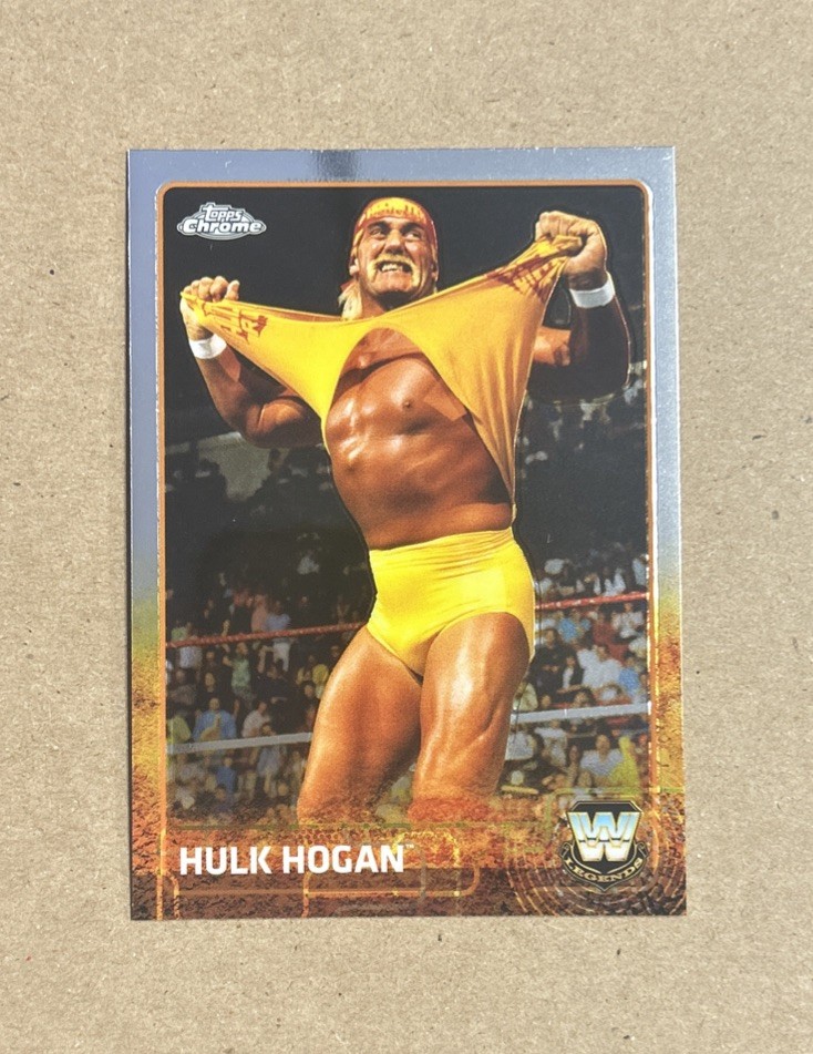2015 Topps Chrome Wrestling WWE Legends Hulk Hogan Card #83