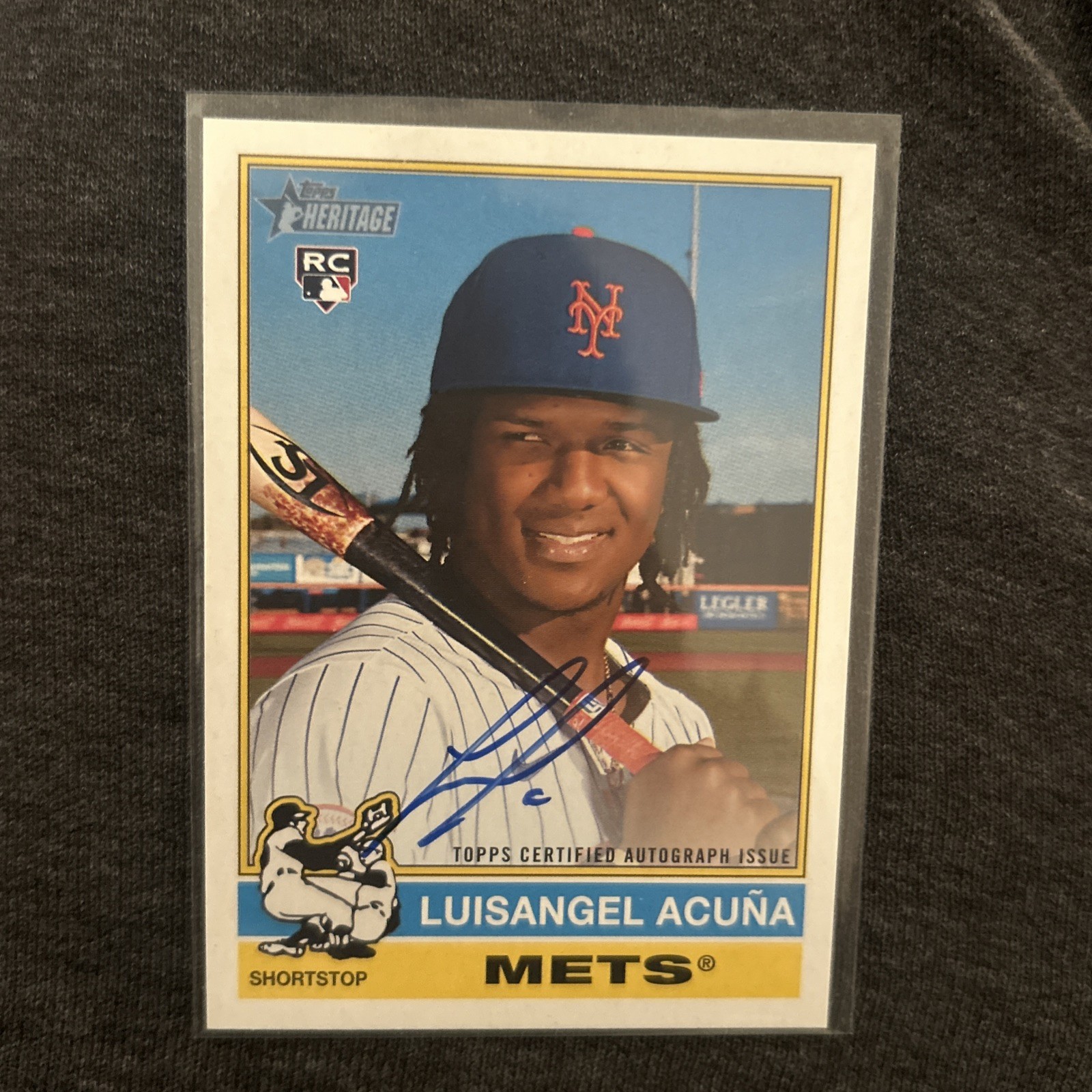 2025 Topps Heritage LUISANGEL ACUNA Real One Autograph #ROA-LA RC On-Card AUTO